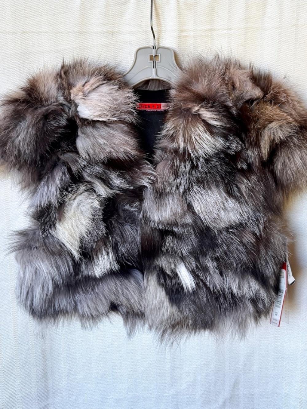 Alice + Olivia Fox Fur Vest Jacket Size XS New with Tags